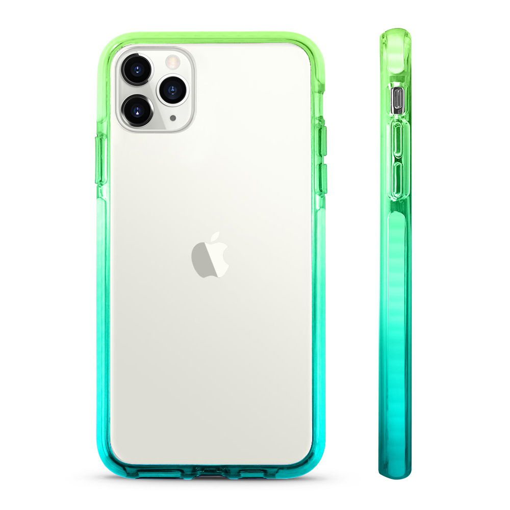 121054 เคส iPhone X สีเขียว-ฟ้า
