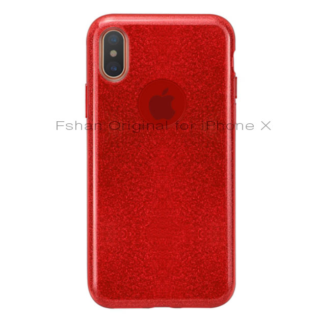 249005 เคส iPhone X สีแดง ล้วน
