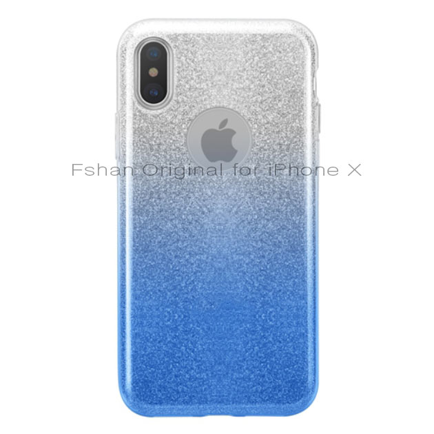 249009 เคส iPhone X สีน้ำเงิน (ไล่สี)
