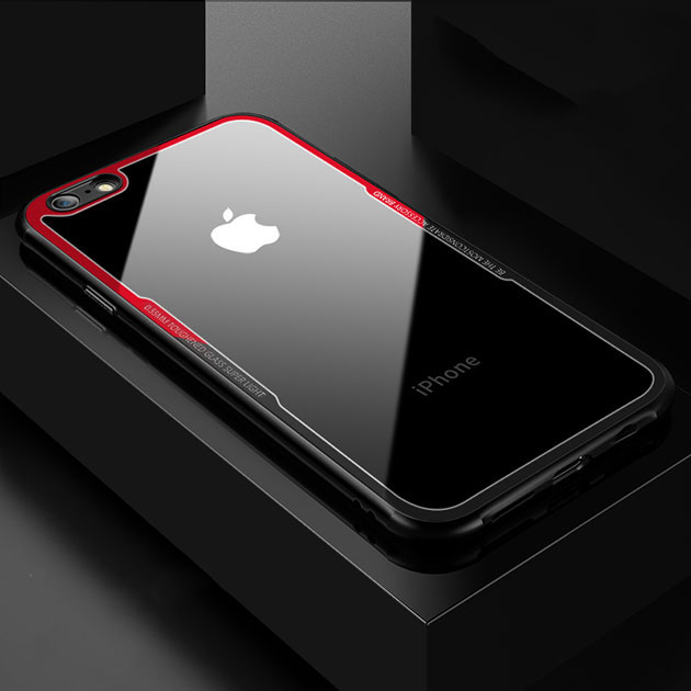 258016 เคส iPhone 7 ขอบสีดำ-แดง
