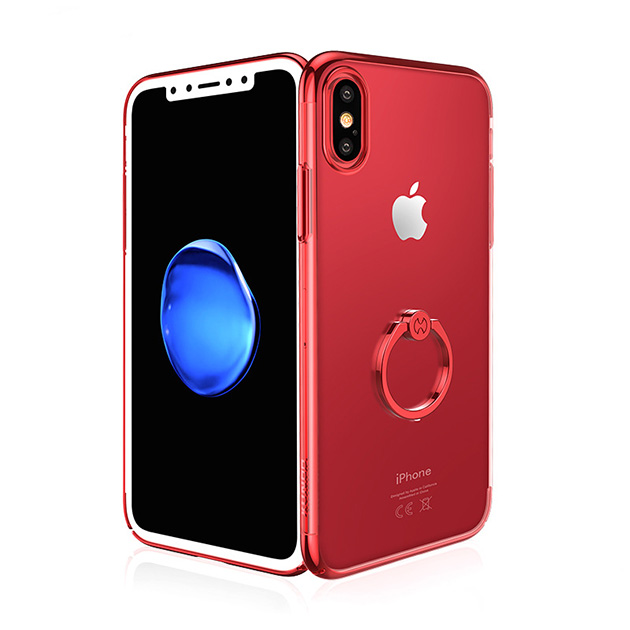 296015 เคส iPhone X ขอบสี แดง
