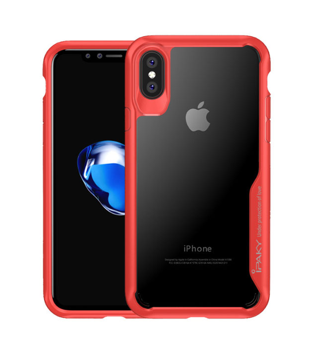 246007 เคส iPhone X ขอบสีแดง
