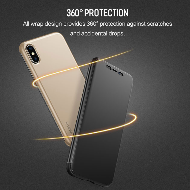 242010 เคส iPhone X ด้านหลังสี ทอง (รูปซ้าย)
