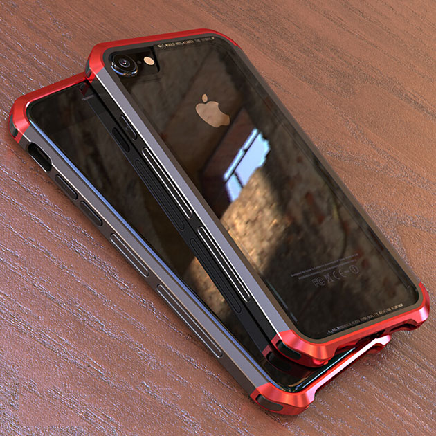 273051 รุ่น iPhone 6(s) PIus , 7 Plus ขอบบน-ล่าง สีแดง

