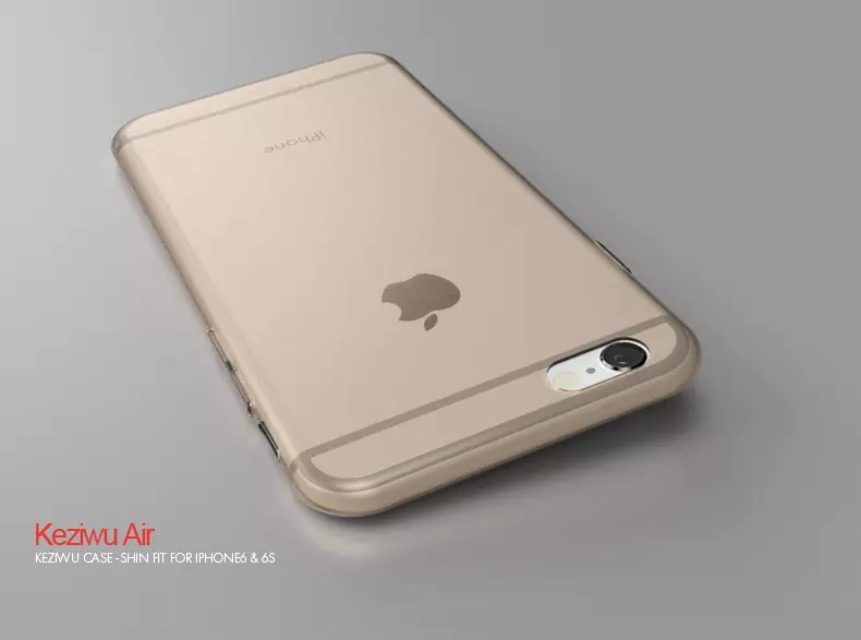 418080 เคส iPhone 6 , 6s สีทองใส
