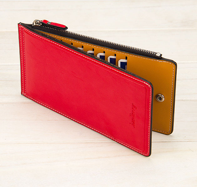 กระเป๋าสตางค์ทรงยาว สี แดง ( รหัสสินค้า 269007 )
