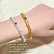 Bracelet-รุ่น-เซ็ตคู่-กำไลเงิน-กำไลทอง-รุ่น-Slim-สวยมาก-ได้-2-ชิ้น
