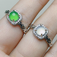 Bracelet-รุ่น-แหวนควอตซ์เกรดน้ำแข็ง-เนื้อใสพิเศษ-(-Icy-Chalcedony-)-เล่นแสง-สวยมาก
