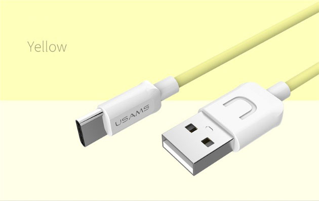 168054 หัว micro USB สายสีเหลือง
