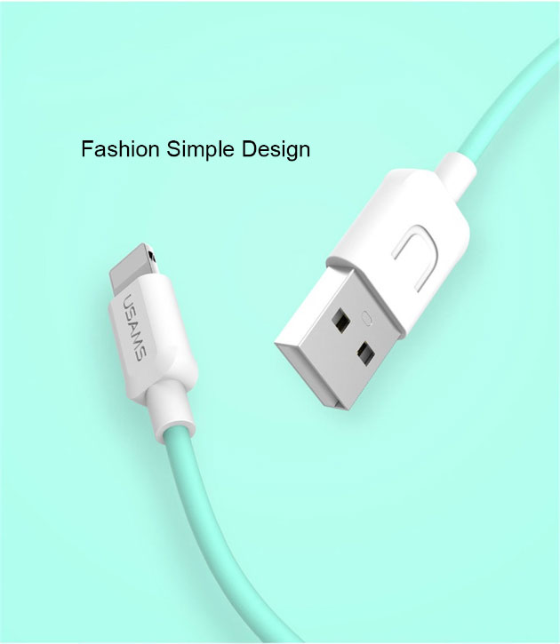 168056 หัว micro USB สายสีเขียวอมฟ้า
