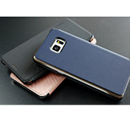 เคส-Note-7-เคส-โน๊ต-7-รุ่น-เคส-Note-7-ฝาพับหนังโพลียูรีเทน-ลงลายคล้ายผ้า-งานดี-ของแท้
