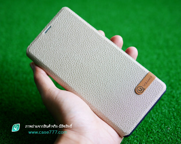 165123 เคสฝาพับ Note 8 สีทอง
