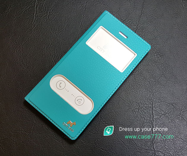 164051 เคส Galaxy S7 Edge สีฟ้าอมเขียว
