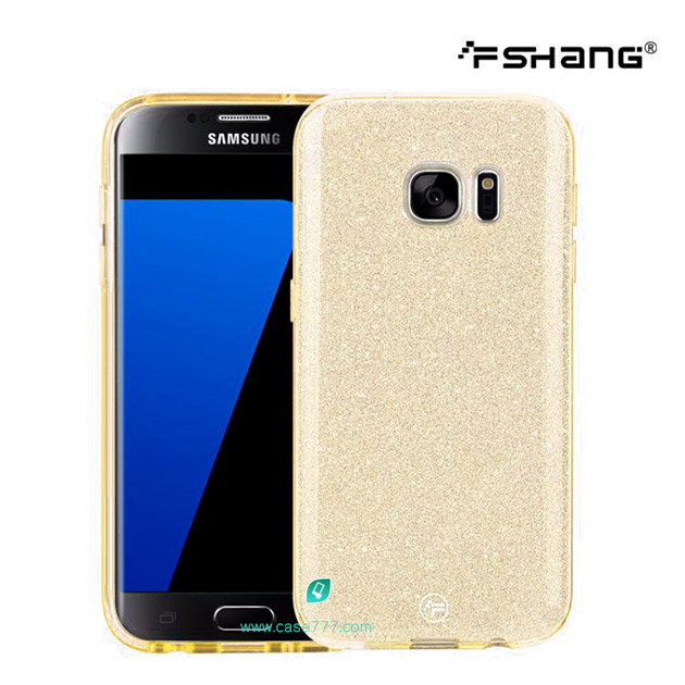 170019 - เคสเพชร S7 Edge สีทอง
