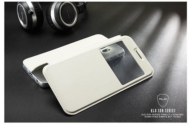 165040 เคส S7 Edge ฝาพับสีขาว
