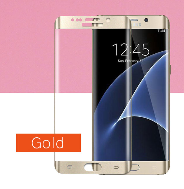 167069 กระจกนิรภัย S7 Edge สีทอง
