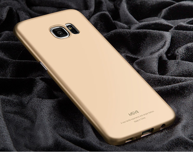 185010 เคส S7 Edge สีทอง ผิวเรียบ
