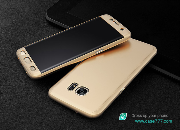 206025 เคส S7 Edge สีทอง ผิวเรียบ
