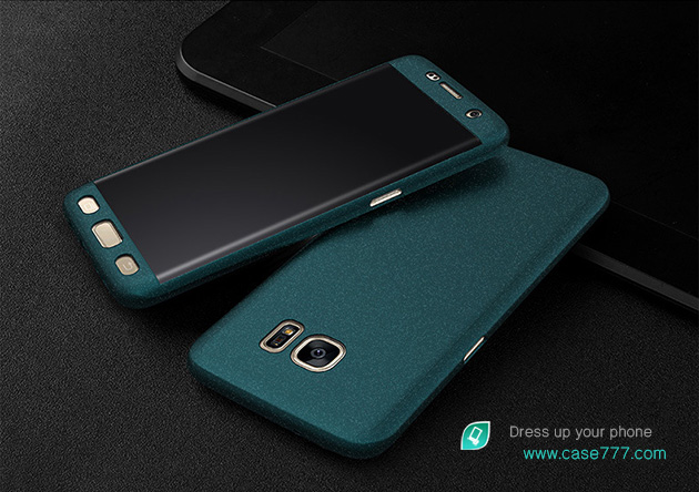 206031 เคส S7 Edge สีเขียว ผิวกันลื่น
