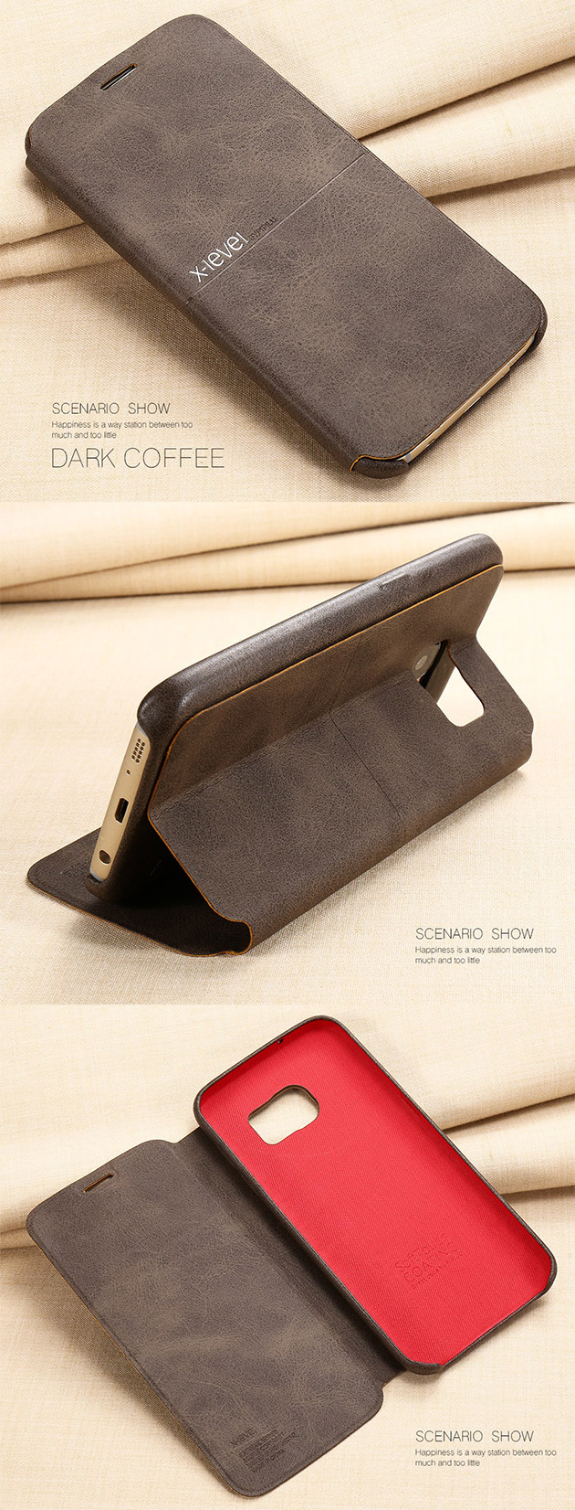 170035 เคส S7 Edge ของแท้ สีน้ำตาลเข้ม
