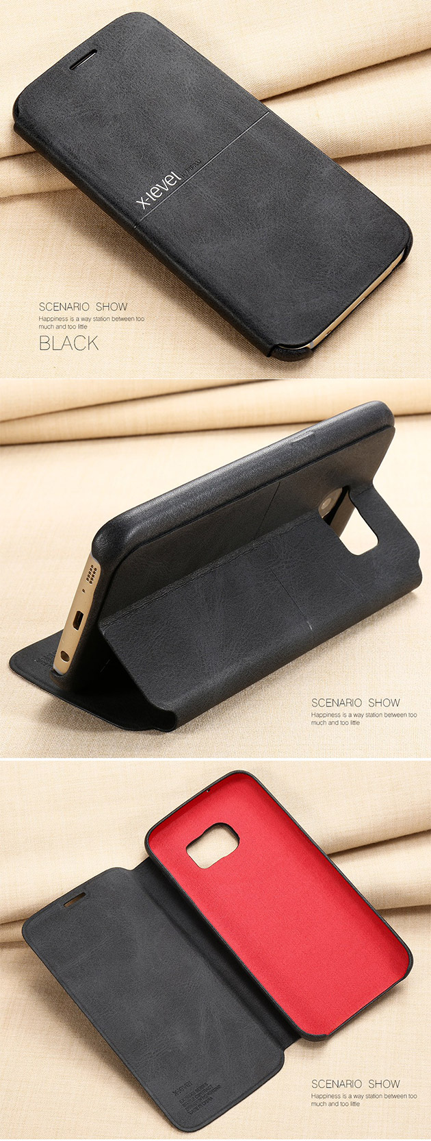 170036 เคส S7 Edge ของแท้ สีดำ
