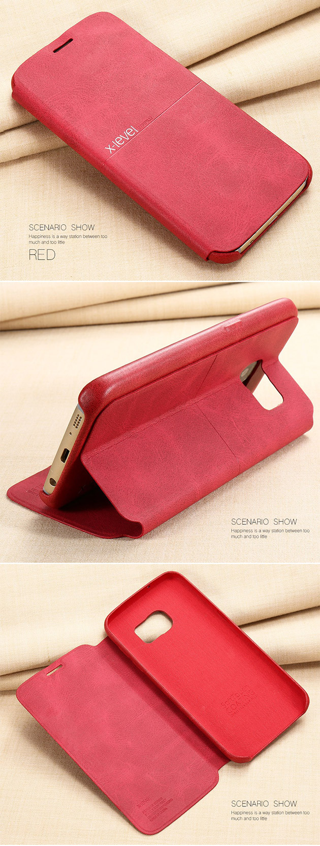 170033 เคส S7 Edge ของแท้ สีแดง
