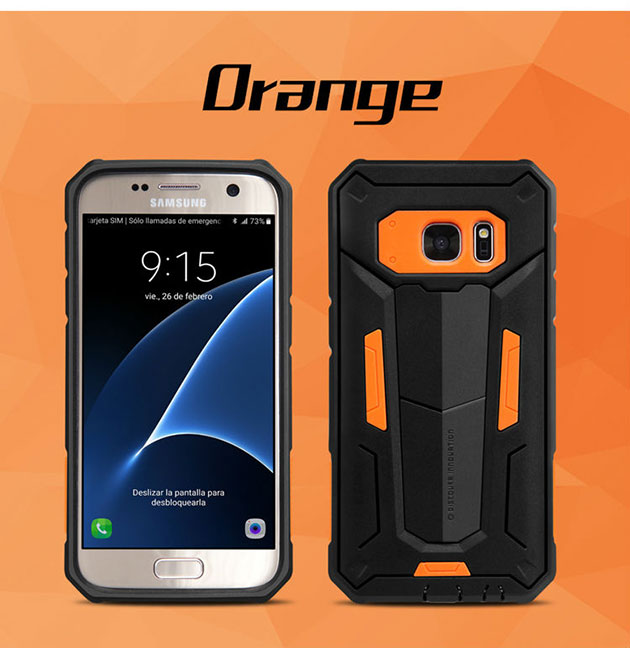 162019 เคส S7 Edge กันกระแทก สีส้ม
