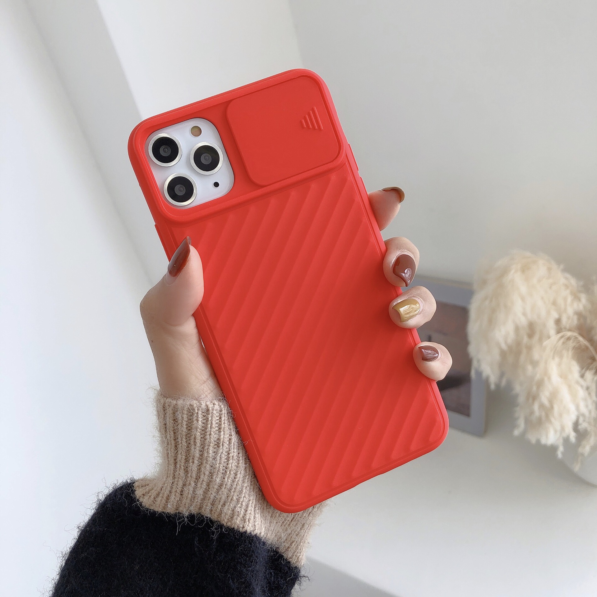 117035 เคส iPhone XS สีแดง
