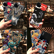 เคส-iPhone-XS-รุ่น-เคส-iPhone-XS-ลายสัตว์นำโชค-เสริมดวง-มังกร-นก-ปลา-แมว-ภูเขา
