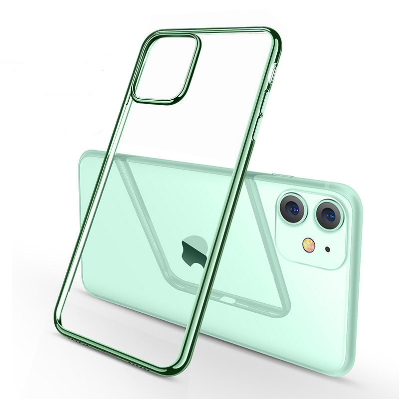 417076 เคส iPhone 11 Pro ขอบสีเขียว
