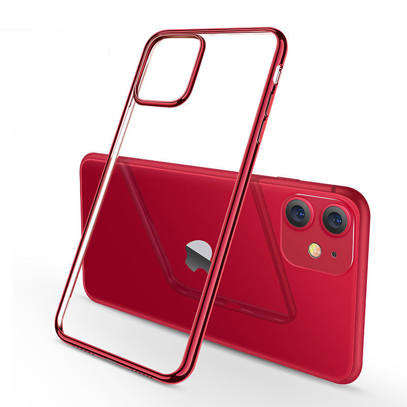 417083 เคส iPhone 11 Pro Max ขอบสีแดง
