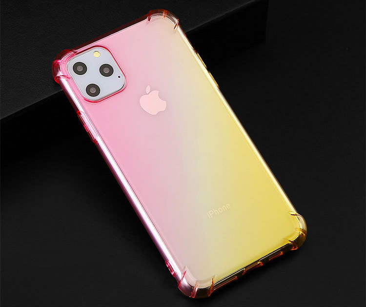 130076 เคส iPhone 12 / 12 Pro สี ชมพู-เหลือง
