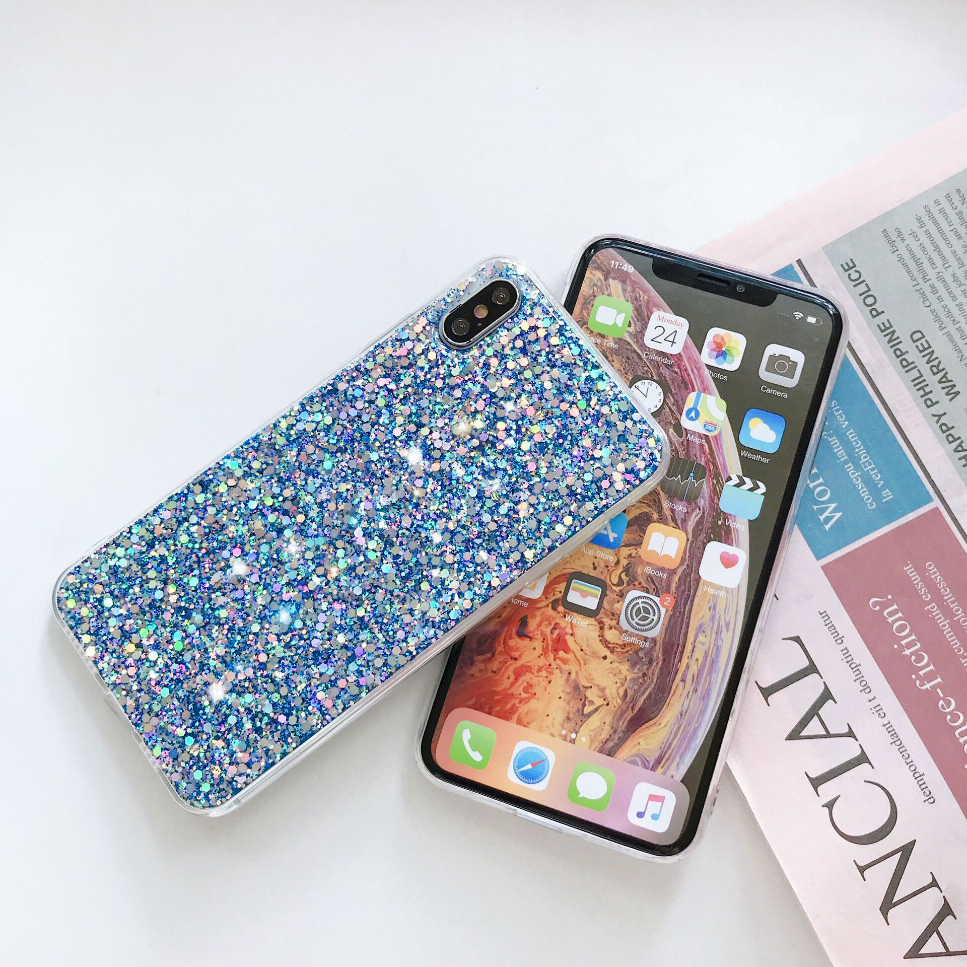 423047 เคส iPhone XS MAX สีน้ำเงิน
