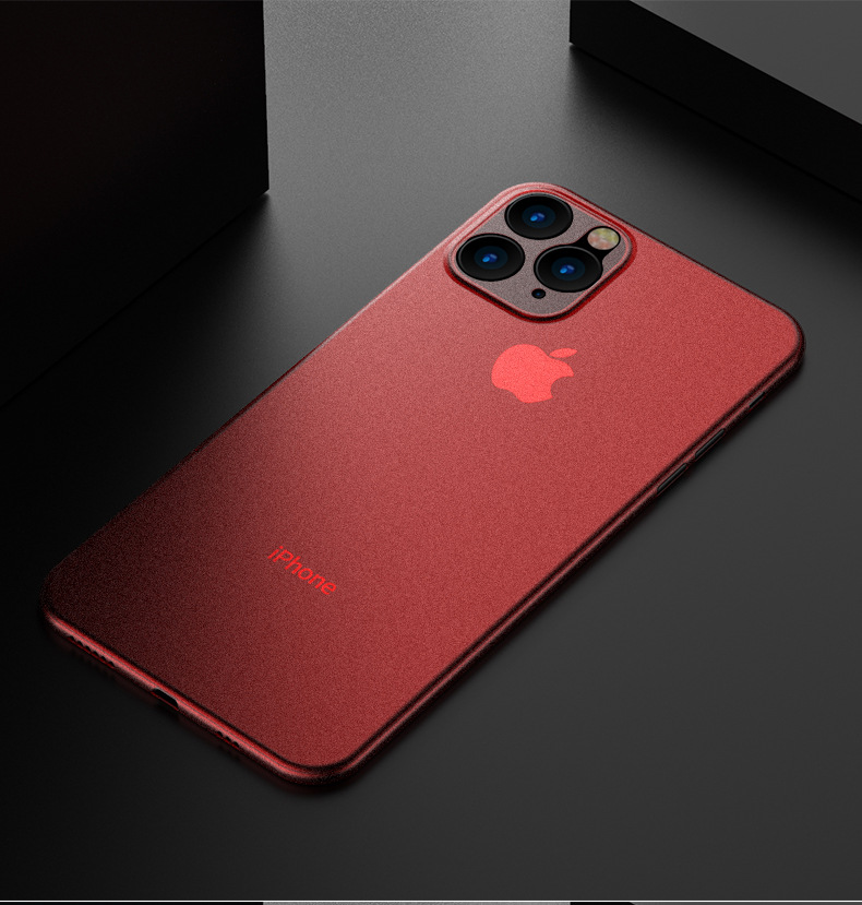412033 เคส iPhone 11 Pro Max สีแดง กึ่งโปร่ง
