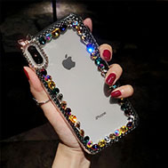 เคส-iPhone-12-mini-รุ่น-เคสคริสตัลแบบคัลเลอร์ฟูล-สวยมาก-ประดับขอบคริสตัลรอบเคส-iPhone-12-mini
