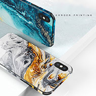 เคส-iPhone-XS-รุ่น-เคส-iPhone-XS-ลายหินอ่อน-แบบมีกระจกนิรภัยในตัว
