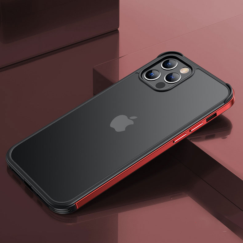 138066 เคส iPhone 12 / 12 Pro ขอบสีแดง
