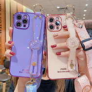 เคส-iPhone-12-mini-รุ่น-เคส-iPhone-12-mini-เคลือบเงา-Electroplating-มีสายคล้อง-สวยมาก
