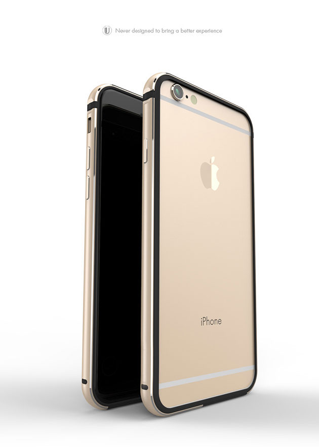 151006 - เคส iPhone 6/6s Plus บัมเปอร์ สีทอง
