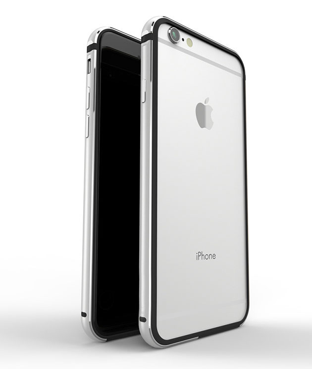 151004 - เคส iPhone 6/6s Plus บัมเปอร์ สีเงิน
