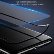 เคส-iPhone-X-เคส-ไอโฟน-X-เคส-iPhone-10-รุ่น-กระจกนิรภัย-iPhone-X-แบบตัดแสงสีฟ้าที่เป็นอันตรายแก่ดวงตา-พร้อมขอบ-3D-นิ่ม
