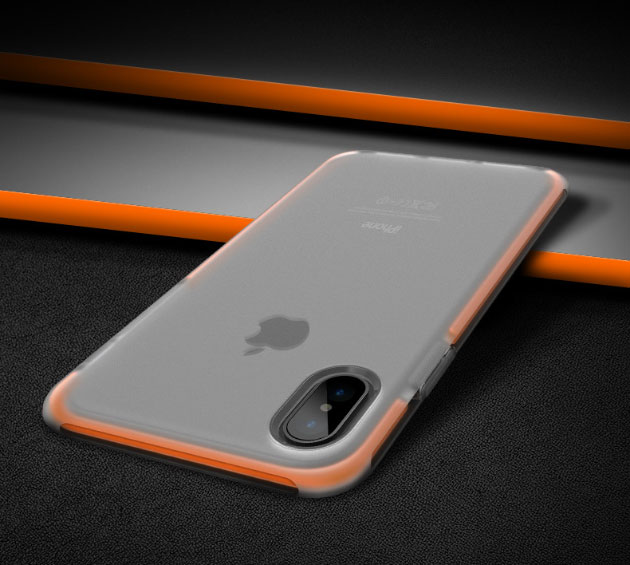 294084 เคส iPhone X ขอบสีส้ม
