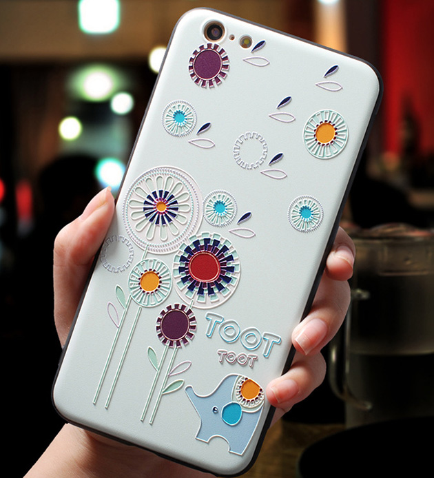 287027 เคส 6 Plus / 6s Plus ลายช้าง(พื้นขาว)
