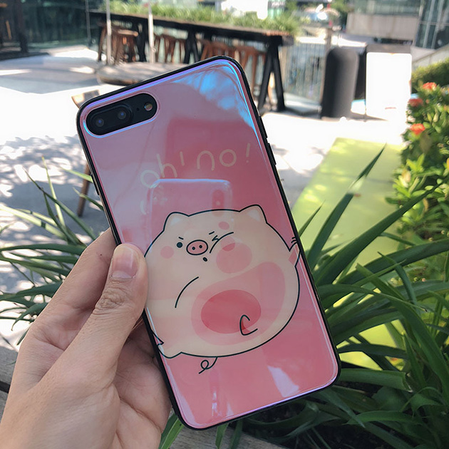 288010 iPhone 6/6s น้องหมู พื้นหลังชมพู
