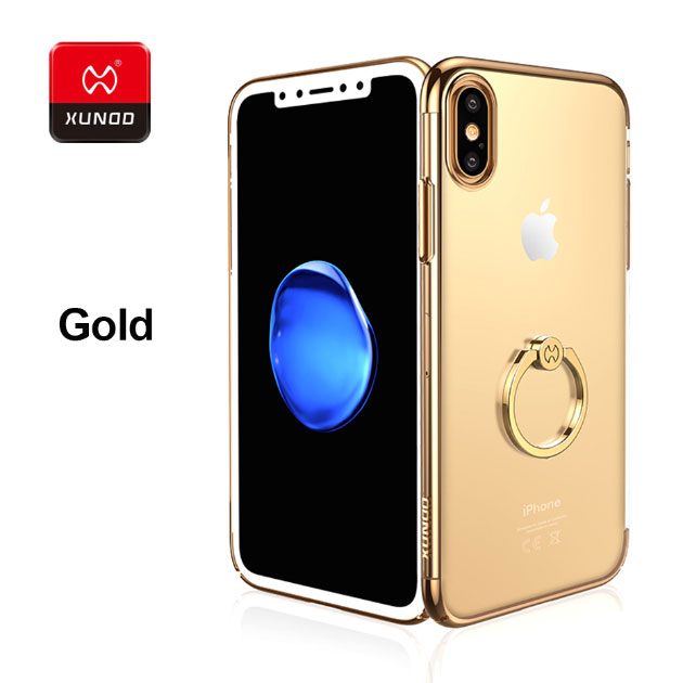 179022 เคส iPhone X เนื้อใสขอบสีทอง
