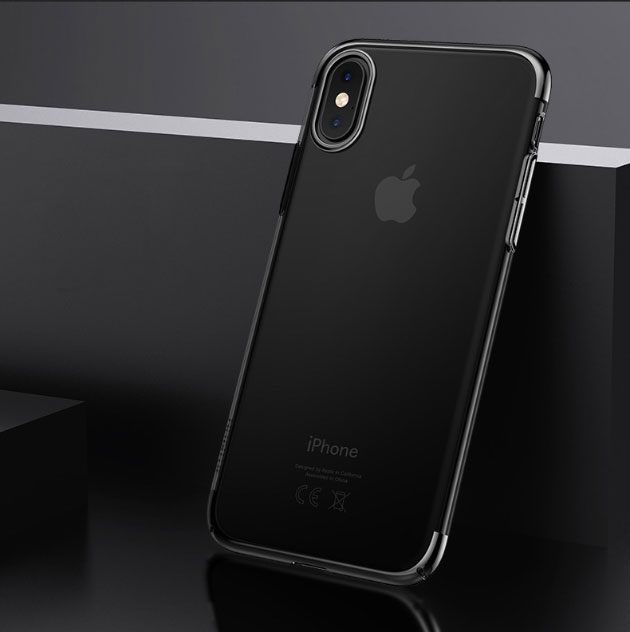175061 เคสใส iPhone X ขอบสีดำ
