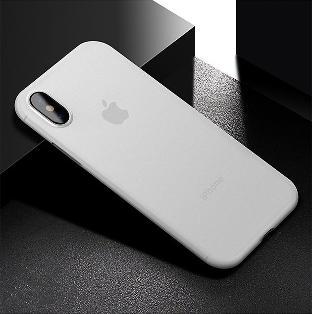 308007 เคส iPhone X สีขาว กึ่งโปร่ง
