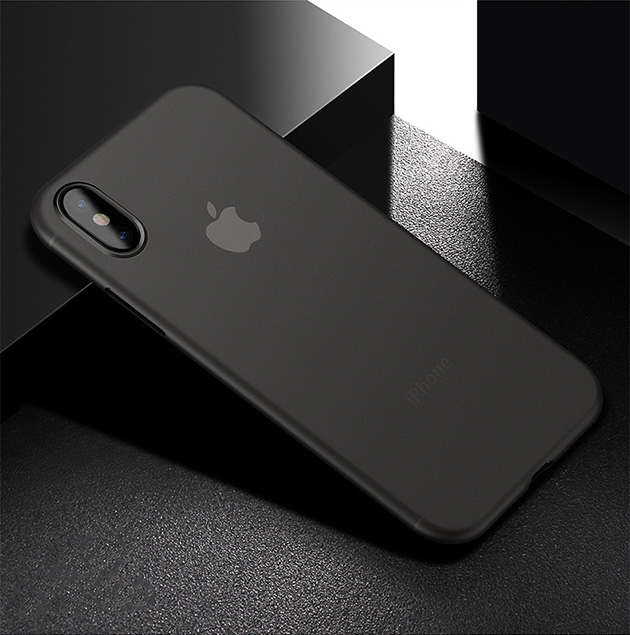 308014 เคส iPhone XS MAX สีดำ กึ่งโปร่ง
