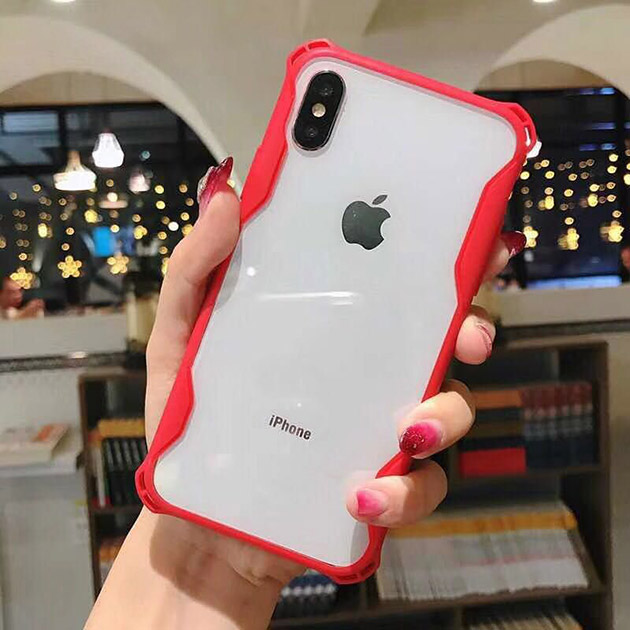 319041 เคส iPhone XS ขอบสีแดง
