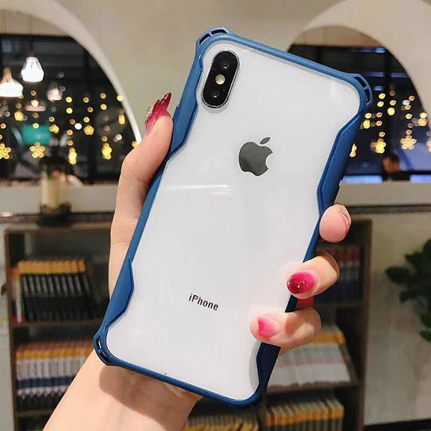 319042 เคส iPhone X ขอบสีน้ำเงิน
